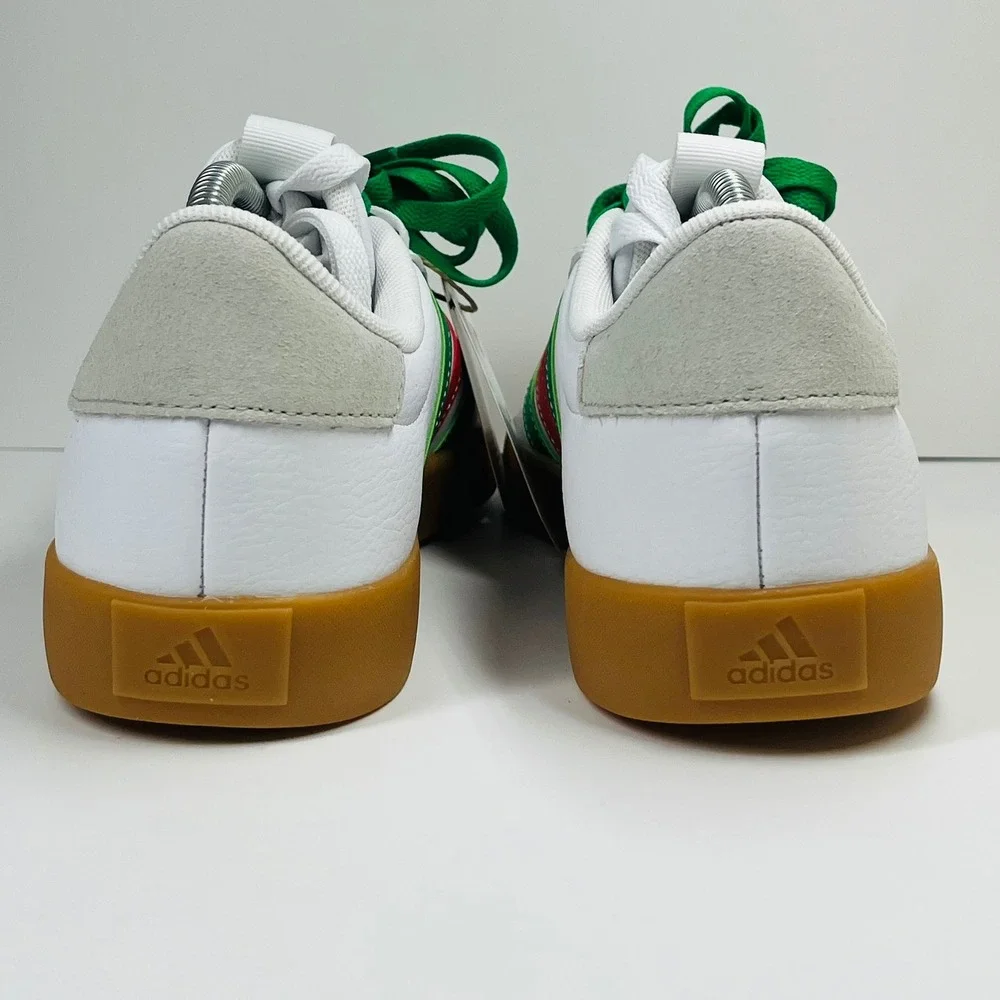 Adidas VL Court 3.0 Skateboarding Mens 10 White Green Red IF4466 Sneakers